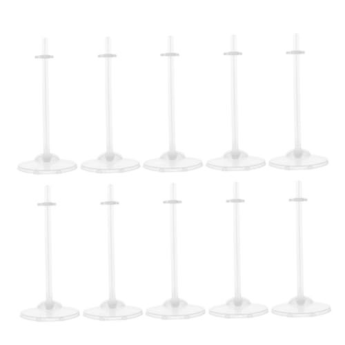 Kisangel 24 Stück Teiliges Transparentes Puppenständer aus Stabilem Kunststoff Verstellbarer Doll Support Frame für Verschiedene Puppengrößen Einfach zu Verwenden für Sammler und von Kisangel