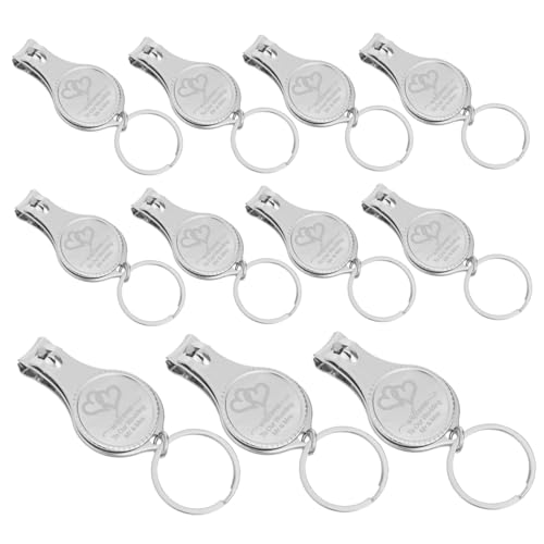 Kisangel 25 Stück Schlüsselanhänger Kette Hochzeiten Mit Cutter Zurück Outdoor Maniküre Tragbarer Stahlöffner Gefälligkeiten Clippers Nagelwerkzeug Abenteuer Camping Geldbörse Für von Kisangel
