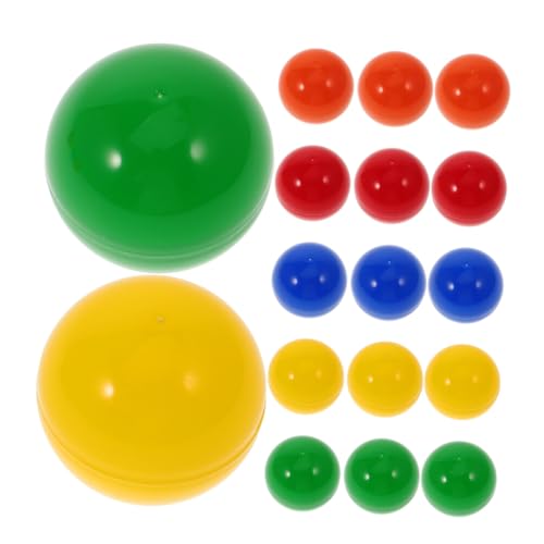 Kisangel 25 Stück Teiliges Bunte Loskugeln aus Kunststoff Befüllbare Wiederverwendbare Party lotteriebälle mit Öffnungsbarem Design für Veranstaltungen Tombola und Spielspaß von Kisangel