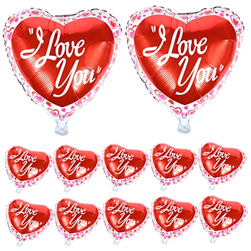 Kisangel 25Stücke Teiliges Herzballons Für Valentinstag Und Hochzeiten Leuchtend Rote Folienballons Zur Dekoration Von Feiern Jubiläen Und Verlobungen Für Innen Und Außeneinsätze von Kisangel