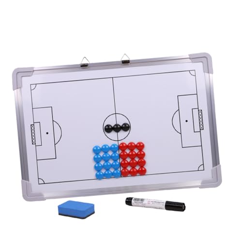 Kisangel 27 Stück Aluminium Fußball Magnetisch mit Magneten Whiteboard Coaching Trainingsbrett Leichtes Hängbares Fußball Praxis und Strategietafel mit Stift und Radiergummi Kisangel 27 Stück Aluminium Fußball Magnetisch mit Magneten Whiteboard Coaching Trainingsbrett Leichtes Hängbares Fußball Praxis und Strategietafel mit Stift und Radiergummi von Kisangel