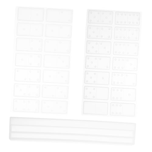 Kisangel 2Stücke Domino Halterung Silikonform Epoxidharz Domino Organizer Rack Form für DIY Handwerk Platzsparendes Design Kreative Gestaltungsmöglichkeiten von Kisangel