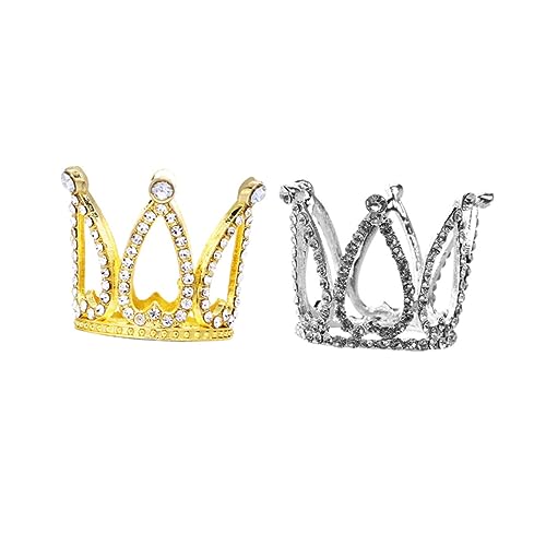 Kisangel 2Stücke Geburtstagskronen Kuchen Topper Goldene Und Silberne Tiara Dekoration Für Geburtstagsfeiern Party Kuchen Dekorationen Kisangel 2Stücke Geburtstagskronen Kuchen Topper Goldene Und Silberne Tiara Dekoration Für Geburtstagsfeiern Party Kuchen Dekorationen von Kisangel