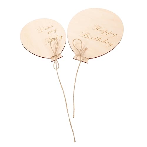 Kisangel 2Stücke Holzdekoration Heißluftballon Wanddekoration Für Kinderzimmer Geburtstagsfeier Deko Holzplakette Als Tischdeko Und Wandornament von Kisangel