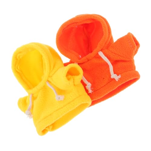 Kisangel 2pcs Gefüllte Tierkleidung Plüsch Doll Hoodie Bären Hoodie Süße Winzige Kleidung Für Stofftiere Puppen Ersatz Kleidung Plüsch Spielzeugkleidung Puppenzubehör 2 von Kisangel