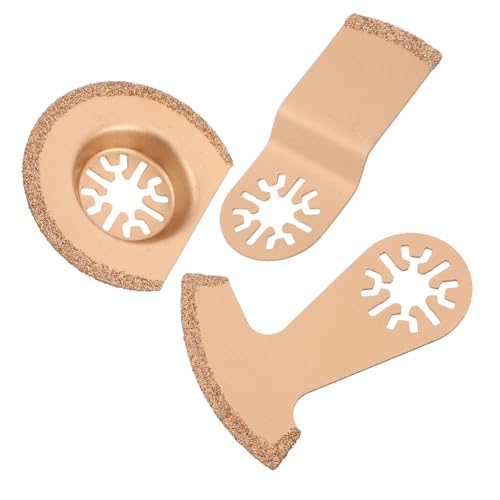 Kisangel 3 STÜCKE Teiliges Hartmetall Universalwerkzeug sägeblatt set Hochverschleißfest Präzise Schneidleistung Vielseitig Einsetzbar für Fugenentfernung Polieren Schleifen Kompatibel mit von Kisangel