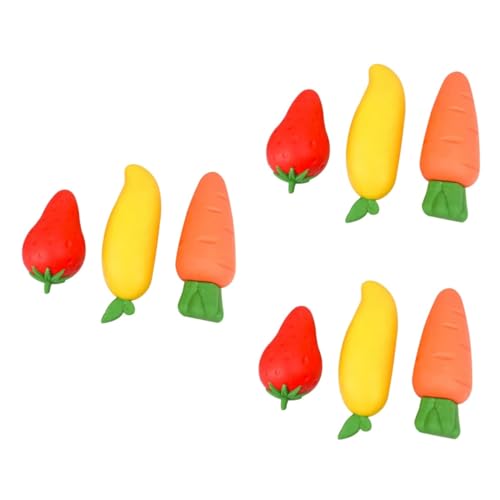 Kisangel 3 Sätze Fruchtform Radiergummis Kawaii Multi Funktionale Radierer Für Schule Und Büro Kreative Erdbeer Mango Und Karotten Radierer Malzubehör Für Studenten 3 Stücke * 3 von Kisangel