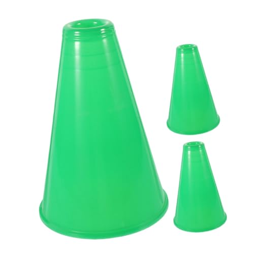 Kisangel 3 Stück Kunststoff Lautsprecher für Sportveranstaltungen und Partys Tragbarer Leichter Noisemaker mit Kraftvoller Verstärkung Klare Kommunikation bei Outdoor-aktivitäten Grün von Kisangel