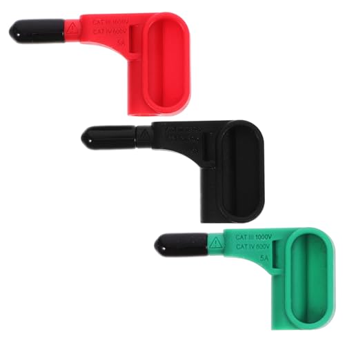 Kisangel 3 Stück Magnetische Multimeter prüfspitzen Bananenstecker Praktische Lötfreie Testsonden in Rot Schwarz Grün für Schnelles Elektrisches Messen und Zuverlässige Verbindung von Kisangel