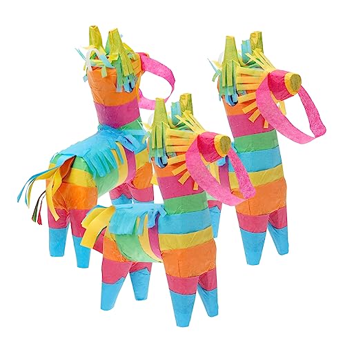 Kisangel 3 Stück Mini Eskey Pinata Party-piñata- Eselendekor Dekorationen Für Karnevals-mottopartys Mini Mexikanische Dekorationen Mexikanische Partydekorationen Papier von Kisangel