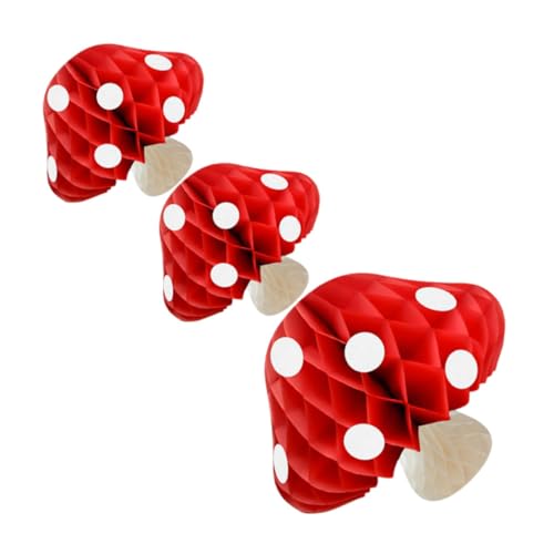 Kisangel 3 Stück Pilz Wabenanhänger Pilze Aufblasbarer Pilz Hakenpilz Pilz Dekoration Pilz Kuchendekorationen Pilz Laternen Pilz Geburtstagsdekorationen Rotes Papier Kisangel 3 Stück Pilz Wabenanhänger Pilze Aufblasbarer Pilz Hakenpilz Pilz Dekoration Pilz Kuchendekorationen Pilz Laternen Pilz Geburtstagsdekorationen Rotes Papier von Kisangel