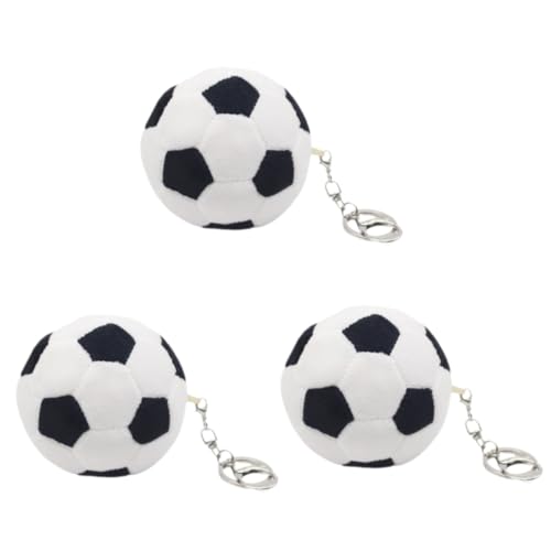Kisangel 3 Stück Plüsch Fußball Schlüsselanhänger Flauschiger Gefüllter Fußball Anhänger Weicher Taschenanhänger für Fußballfans Sportliches Accessoire und Partygeschenk Kisangel 3 Stück Plüsch Fußball Schlüsselanhänger Flauschiger Gefüllter Fußball Anhänger Weicher Taschenanhänger für Fußballfans Sportliches Accessoire und Partygeschenk von Kisangel