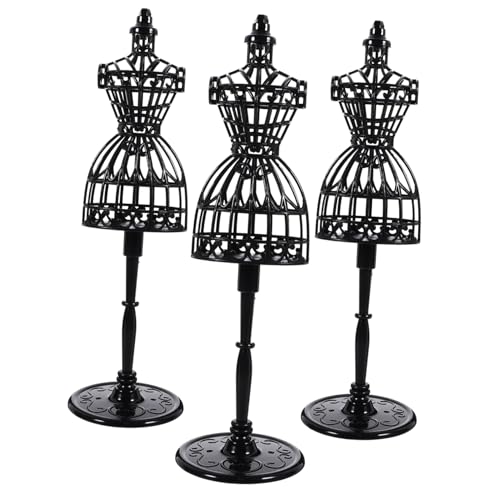 Kisangel 3 Stück Puppenaufhänger Mannequin Kleidung Mini Stand kleiderständer Schaufensterpuppe für Puppe Puppenkleiderregal kleine Schaufensterpuppe Plastik Black Kisangel 3 Stück Puppenaufhänger Mannequin Kleidung Mini Stand kleiderständer Schaufensterpuppe für Puppe Puppenkleiderregal kleine Schaufensterpuppe Plastik Black von Kisangel
