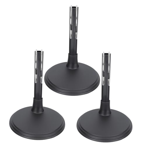 Kisangel 3 Stück Puppenständer Figure Stand doll Accessories Puppenpräsentation Spielzeugaufbewahrung Halter Kinderpuppen Zubehör Ausstellungsstand Puppenunterstützung Plastik Black von Kisangel