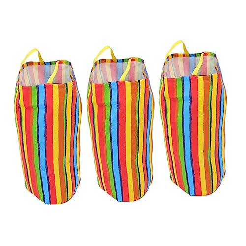 Kisangel 3 Stück Requisiten für Outdoor-Spiele Outdoor-Springsäcke Outdoor-Spiele für hessisch Wear-resistente Spieltaschen Karneval Partyspiele Sackhüpftaschen für Stoff Bunt von Kisangel