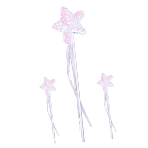 Kisangel 3 Stück Zauberstab aus Pailletten Kinderspielzeug Party Feenstab Mädchen Chiffon -Band Stern -Fee-Sticks- Feenstäbe Hochzeitsfee Zauberstäbe Stoff Weiß Kisangel 3 Stück Zauberstab aus Pailletten Kinderspielzeug Party Feenstab Mädchen Chiffon -Band Stern -Fee-Sticks- Feenstäbe Hochzeitsfee Zauberstäbe Stoff Weiß von Kisangel