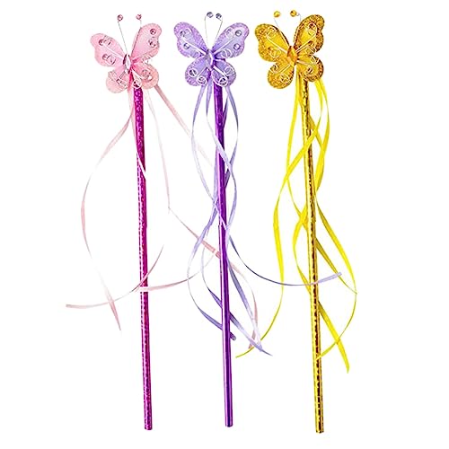 Kisangel 3 Stück Zauberstäbe mit Schmetterlingsdekoration Handheld Requisiten für Partys Cosplay und Kreative Aktivitäten für Besondere Anlässe Kisangel 3 Stück Zauberstäbe mit Schmetterlingsdekoration Handheld Requisiten für Partys Cosplay und Kreative Aktivitäten für Besondere Anlässe von Kisangel