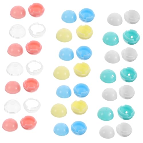 Kisangel 30 Stück Teiliges Mini Drehbare Kapseln Wiederverschließbare Kunststoffkugeln Weiß Blau Grün Transparent Gelb Vielseitige Party Candy Behälter DIY Überraschungskapseln für Sammler Kisangel 30 Stück Teiliges Mini Drehbare Kapseln Wiederverschließbare Kunststoffkugeln Weiß Blau Grün Transparent Gelb Vielseitige Party Candy Behälter DIY Überraschungskapseln für Sammler von Kisangel