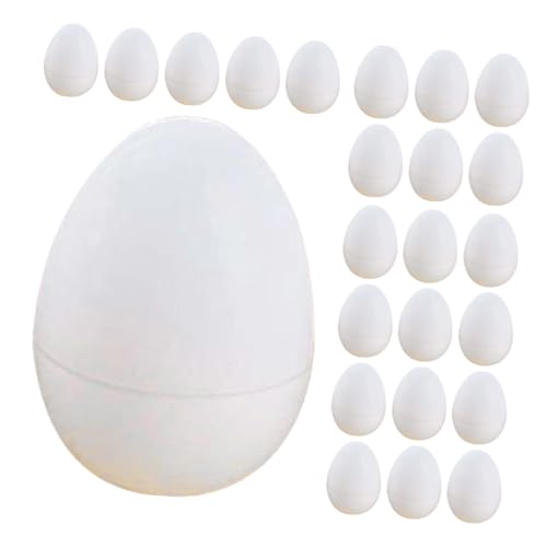 Kisangel 30 Stück Teiliges Weiße Aufklappbare Osterdeko Eier aus Robustem zum Bemalen und Basteln Wiederverwendbar für Frühlingsdeko Ostereier Befüllen Desktop Supply Dekorative Hühner Kisangel 30 Stück Teiliges Weiße Aufklappbare Osterdeko Eier aus Robustem zum Bemalen und Basteln Wiederverwendbar für Frühlingsdeko Ostereier Befüllen Desktop Supply Dekorative Hühner von Kisangel