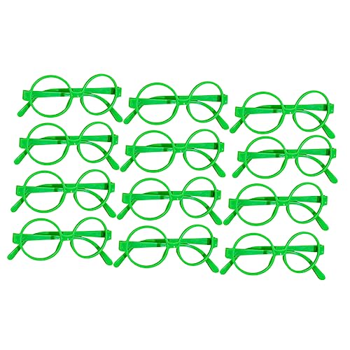 Kisangel 30Stücke Brillenrahmen für Partys Leichte Runde Grüne Brillen für Kreative Fotografie und Partyzubehör von Kisangel