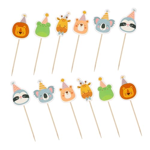 Kisangel 30Stücke Geburtstagstorte Deko Tier Motive Kreative Cake Toppers Für Kindergeburtstag Süße Kuchen Picks Für Party Und Dessert Tischgestaltung Kisangel 30Stücke Geburtstagstorte Deko Tier Motive Kreative Cake Toppers Für Kindergeburtstag Süße Kuchen Picks Für Party Und Dessert Tischgestaltung von Kisangel