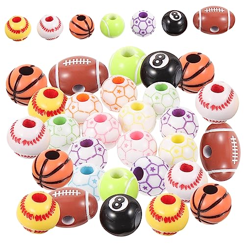 Kisangel 350Stücke DIY Sportballperlen Vielseitige für Armband und Schmuckherstellung Leichte und Kunststoffperlen für Kreative Bastelprojekte Kisangel 350Stücke DIY Sportballperlen Vielseitige für Armband und Schmuckherstellung Leichte und Kunststoffperlen für Kreative Bastelprojekte von Kisangel