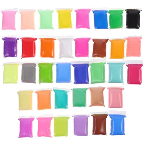Kisangel 36 Packungen Teiliges Modelliermasse Ungiftige Ultraleichte Knete in Farben Formbar und Strapazierfähig für DIY Bastelprojekte und Kreative Handarbeiten von Kisangel