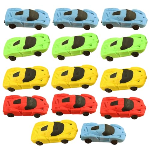Kisangel 36 Stück Cartoon Racing Eraser Radiergummis Mini-Radierer Schulpreise Lieferungen Erbner belohnen Briefpapier lernen groß Auto Partygeschenke für Eraser im Klassenzimmer tpr von Kisangel