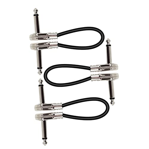 Kisangel 3Stücke Gitarren Effektkabel Professionelles Flaches Verbindungskabel Für Gitarre Für Bühnenauftritte Und Musikinstrumente von Kisangel