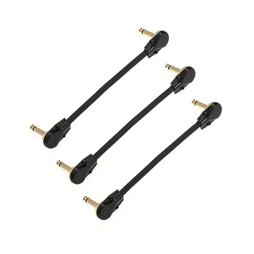 Kisangel 3Stücke Gitarren Kabel Instrumentenkabel mit Gold Plattierten Verbindern für Gitarren Bass und Keyboard Geräuschloses Patchkabel mit Sauerstofffreiem von Kisangel