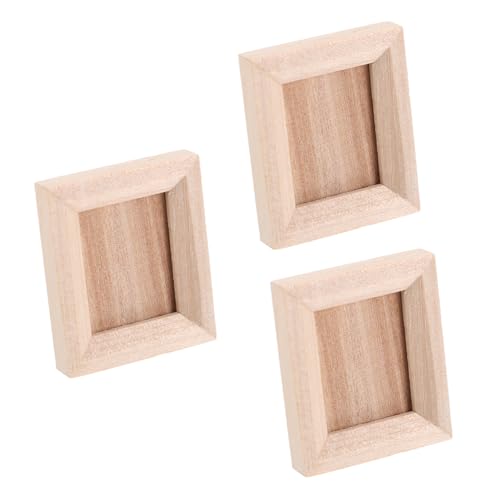 Kisangel 3Stücke Mini Bilderrahmen Aus Holz Für Puppenhaus Dekoration Kleine Fotorahmen DIY Zubehör Für Miniaturmodelle Accessoires Für Stilvolles Zuhause Kisangel 3Stücke Mini Bilderrahmen Aus Holz Für Puppenhaus Dekoration Kleine Fotorahmen DIY Zubehör Für Miniaturmodelle Accessoires Für Stilvolles Zuhause von Kisangel