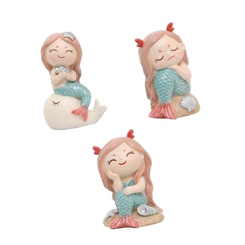 Kisangel 3 Stücke Meerjungfrau Ornamente Handwerk Statue Harz Meerjungfrau Figuren Für Wohnkultur Meerjungfrau Ornamente Für Kuchen Dekoration Kisangel 3 Stücke Meerjungfrau Ornamente Handwerk Statue Harz Meerjungfrau Figuren Für Wohnkultur Meerjungfrau Ornamente Für Kuchen Dekoration von Kisangel