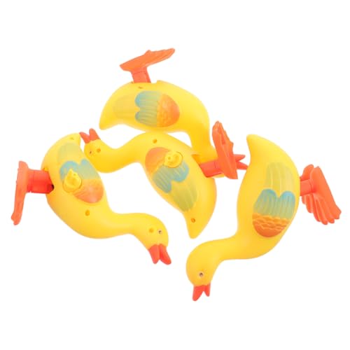 Kisangel 4 STÜCKE Teiliges Aufziehspielzeug Enten Springende Mechanische Enten ohne Batterien Robustes Kinderspielzeug für Geburtstagspartys Mitgebsel für Kleinkinder und Leicht und von Kisangel