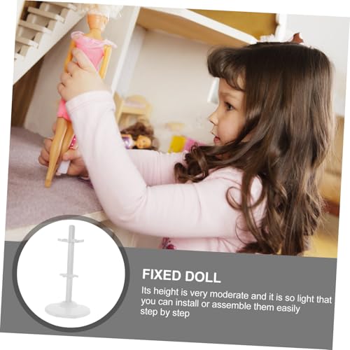 Kisangel 4 Sätze Doll Stand Praktischer Kunststoffhalter mit Breiter Basis Stabiler Puppenständer für Sichere Displayhaltung als Puppenzubehör für Sammler und Präsentation Kisangel 4 Sätze Doll Stand Praktischer Kunststoffhalter mit Breiter Basis Stabiler Puppenständer für Sichere Displayhaltung als Puppenzubehör für Sammler und Präsentation von Kisangel
