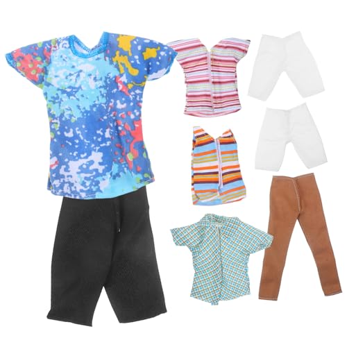 Kisangel 4 Sätze Miniatur-Outfit Miniatur-Puppen-Outfit-Dekore Puppenkleid-Outfit-Requisiten Junge Puppenkleidung Kleidung für Puppen wiederverwendbares Outfit Stoff Kisangel 4 Sätze Miniatur-Outfit Miniatur-Puppen-Outfit-Dekore Puppenkleid-Outfit-Requisiten Junge Puppenkleidung Kleidung für Puppen wiederverwendbares Outfit Stoff von Kisangel