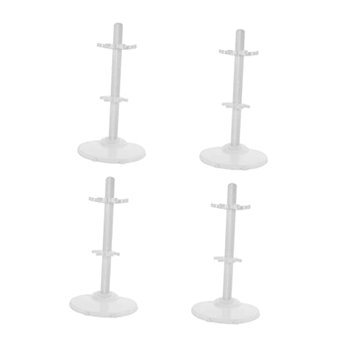 Kisangel 4 Sätze Puppenschote Ständer Für Puppenmodelle Stand Puppenständer Unterstützung Der Puppenhalterung Puppen Stehen Puppenanzeige Figur Steht Figurenständer Puppe Steht Weiß PVC von Kisangel