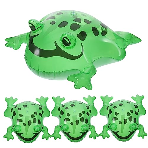 Kisangel 4 Satz Aufblasbarer Froschballon Hüpfen Erwachsene Schwimmbad Luft Aufblasbare Frösche aus Kunststoff - aufblasbares Tierspielzeug aufblasbare Partyartikel PVC Grün Kisangel 4 Satz Aufblasbarer Froschballon Hüpfen Erwachsene Schwimmbad Luft Aufblasbare Frösche aus Kunststoff - aufblasbares Tierspielzeug aufblasbare Partyartikel PVC Grün von Kisangel