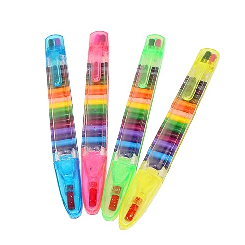 Kisangel 4 Stück 20 Wachsmalstift Buntstifte Für Zufällige Farbe von Kisangel