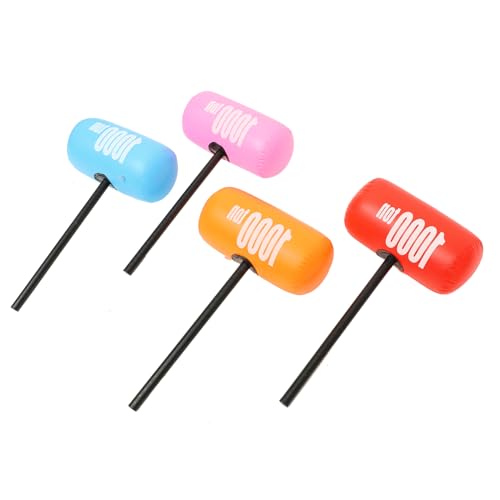 Kisangel 4 Stück Aufblasbare Hammerprops bohrhammer luftballons aufblasbarer Schläger groß Einflüssigem Hammer aufblasbare Partyartikel aufblasbarer Hammer aufblasbare Hämmer PVC von Kisangel