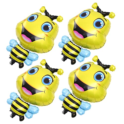 Kisangel 4 Stück Bienenballon Kuh Karikatur Ballon Tierballons Dekoration Party für tierische aufblasbare Ballons Cartoonballon luftballons deko tiere Aluminiumfolie Yellow Kisangel 4 Stück Bienenballon Kuh Karikatur Ballon Tierballons Dekoration Party für tierische aufblasbare Ballons Cartoonballon luftballons deko tiere Aluminiumfolie Yellow von Kisangel