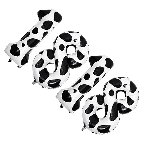 Kisangel 4 Stück Kuhballon Kuh Geburtstagsballons Party Happy Balloons Bauernhof Geburtstagsballons Geburtstagsballons Dekorationen Nummer 8 Ballon Kuh Nummer 1 Ballons Aluminiumform Kisangel 4 Stück Kuhballon Kuh Geburtstagsballons Party Happy Balloons Bauernhof Geburtstagsballons Geburtstagsballons Dekorationen Nummer 8 Ballon Kuh Nummer 1 Ballons Aluminiumform von Kisangel