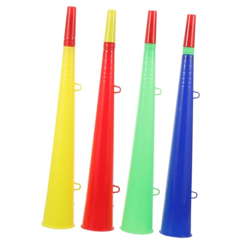 Kisangel 4 Stück Lautsprecher aus Kunststoff Sport Hörner Spiel Trompete Stadionhorn-Geräuschmacher Horn Requisiten Party-Horn Krachmacher im Stadion Horn jubeln Plastik Kisangel 4 Stück Lautsprecher aus Kunststoff Sport Hörner Spiel Trompete Stadionhorn-Geräuschmacher Horn Requisiten Party-Horn Krachmacher im Stadion Horn jubeln Plastik von Kisangel