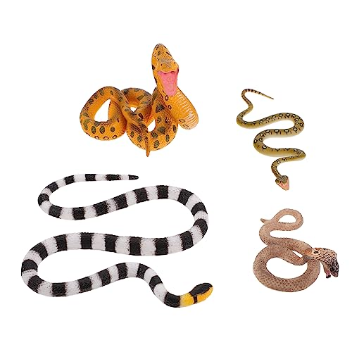 Kisangel 4 Stück Realistische Schlangenmodelle für Tischdekorationen und Lernspielzeuge Sicher und Detailgetreu für Halloween Deko und Frühe Bildung Kisangel 4 Stück Realistische Schlangenmodelle für Tischdekorationen und Lernspielzeuge Sicher und Detailgetreu für Halloween Deko und Frühe Bildung von Kisangel