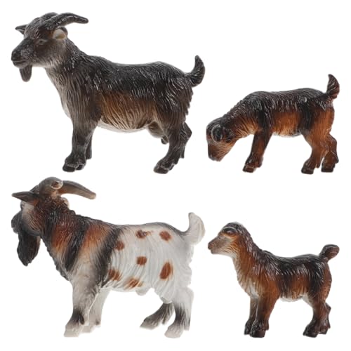 Kisangel 4 Stück Ziegenmodell Ziegenset Tiermodelle Eltern-Kind Set Ziege Nutztierfiguren Schafe Ziege Kuchen Topper Farmtierdekor PVC Coffee Kisangel 4 Stück Ziegenmodell Ziegenset Tiermodelle Eltern-Kind Set Ziege Nutztierfiguren Schafe Ziege Kuchen Topper Farmtierdekor PVC Coffee von Kisangel