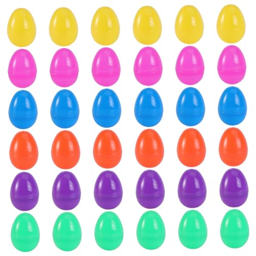 Kisangel 48 Stück Osterei ostereier für kinderknallzeug Jumbo Zeichen ostereier zum bemalen NEIN für die Osterparty Ostern Requisiten Plastik von Kisangel
