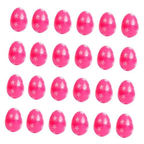 Kisangel 48 Stück Teiliges Plastik Ostereier Wiederverwendbare Bunte Deko Eier mit Öffnung zum Befüllen für Ostern Diy und Ostereiersuche von Kisangel