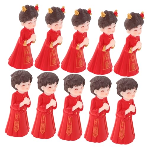 Kisangel 5 Paare Mini Chinesische Hochzeitsfiguren Traditionelle Rote Braut Bräutigam Dekoration Micro Landscape Modell für Hochzeitstorte Süßes Cake Topper Tragbare Asiatische Kisangel 5 Paare Mini Chinesische Hochzeitsfiguren Traditionelle Rote Braut Bräutigam Dekoration Micro Landscape Modell für Hochzeitstorte Süßes Cake Topper Tragbare Asiatische von Kisangel