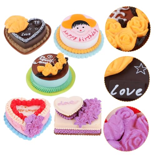 Kisangel 5 Stück Mini Spielzeugkuchen Hochzeitsdekor Dekorationen Dessert Ornament Modelle Simulierter Kuchen Mini Kuchenmodell Miniatur Spielzeugmodell Dekorative Kuchen Kisangel 5 Stück Mini Spielzeugkuchen Hochzeitsdekor Dekorationen Dessert Ornament Modelle Simulierter Kuchen Mini Kuchenmodell Miniatur Spielzeugmodell Dekorative Kuchen von Kisangel