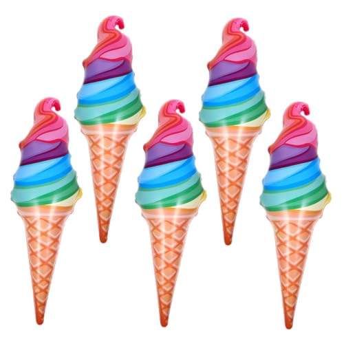 Kisangel 5 Stück Teiliges Aufblasbares Eiscreme PVC Luftballons Große Eistüten Partydeko Fotorequisiten Geburtstagsfeier Hochzeitsfeier Spielspaß Kisangel 5 Stück Teiliges Aufblasbares Eiscreme PVC Luftballons Große Eistüten Partydeko Fotorequisiten Geburtstagsfeier Hochzeitsfeier Spielspaß von Kisangel