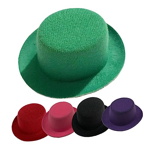 Kisangel 5 Stück Teiliges Puppenhüte Eva Mützen für DIY Projekte Bastelzubehör Farben Dunkellila Weinrot für Puppen und Kreative Dekoration von Kisangel